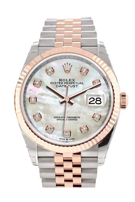 rolex mother of pearl 31mm|Rolex datejust 36 with diamonds.